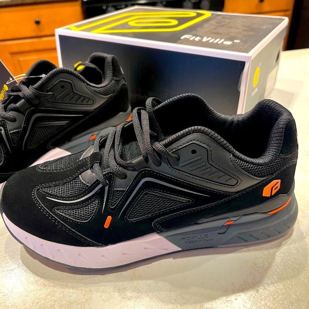 NWT Fitville Rebound Core Mens Walking Shoes Size: 7.5 Wide & 8 Extra Extra Wide